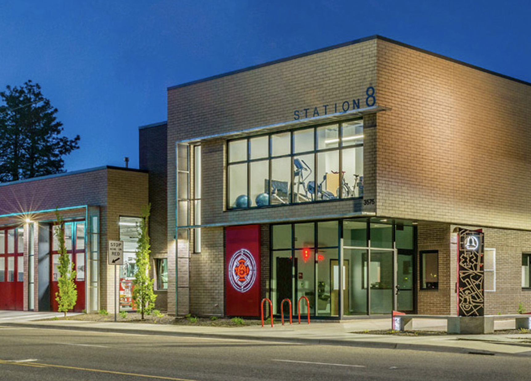 outside image of Fire Station 8 in Boise, image credit: Cole Architects